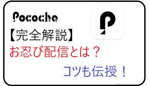 【完全解説】Pococha(ポコチャ)のお忍び配信とは？コツも伝授！